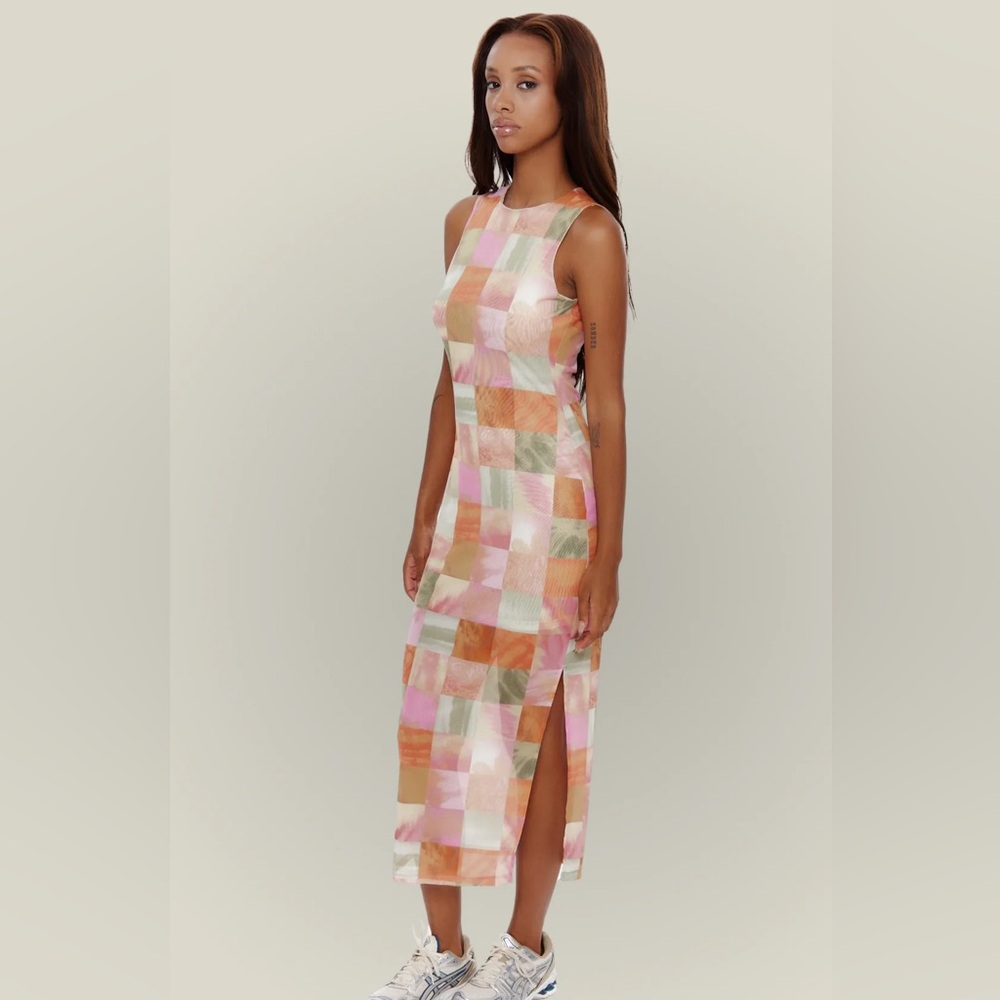 Another Girl Multi Collum Midi Dress